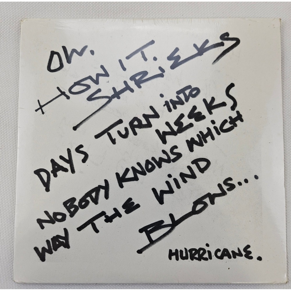 Rolling Stones Hurricane Signed CD Sleeve Keith Richards Mick Jagger Ronnie Wood